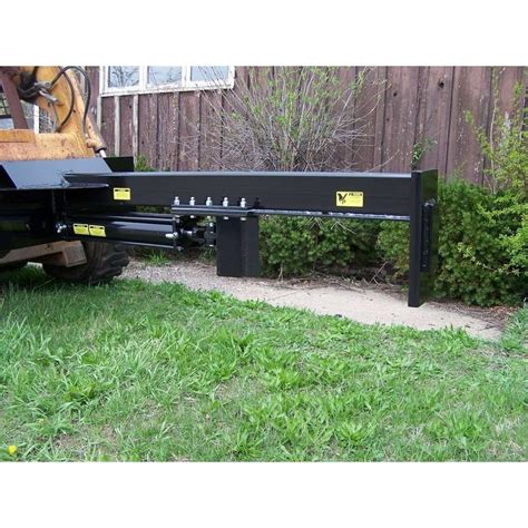 hands free log splitter skid steer|skid loader log splitter attachment.